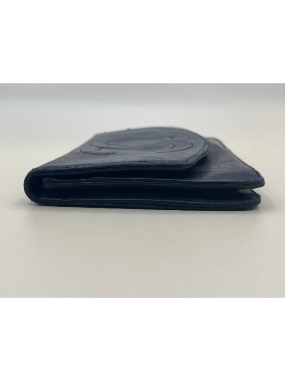 Chanel Timeless CC Long Flap Wallet Black Lambskin Leather with Authenticity Car